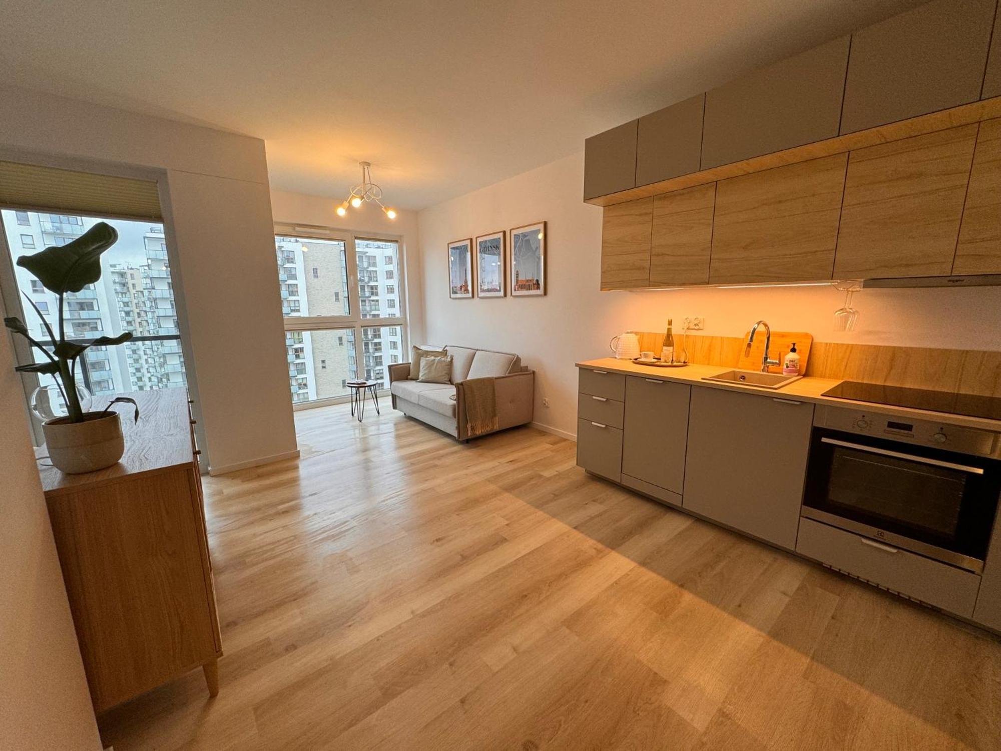 Amber Apartment On 14 Floor Danzig Exterior foto